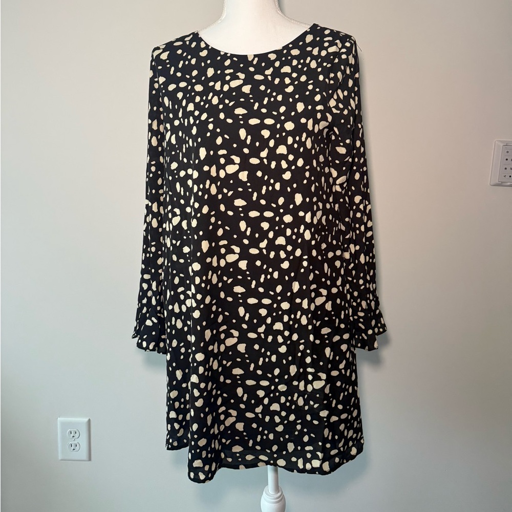 Black and White Patterned Dress